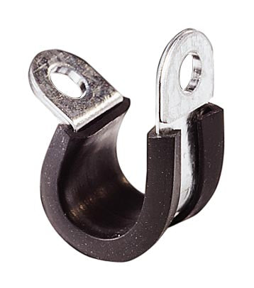 Rubber Lined P Clips - Stainless Steel Band